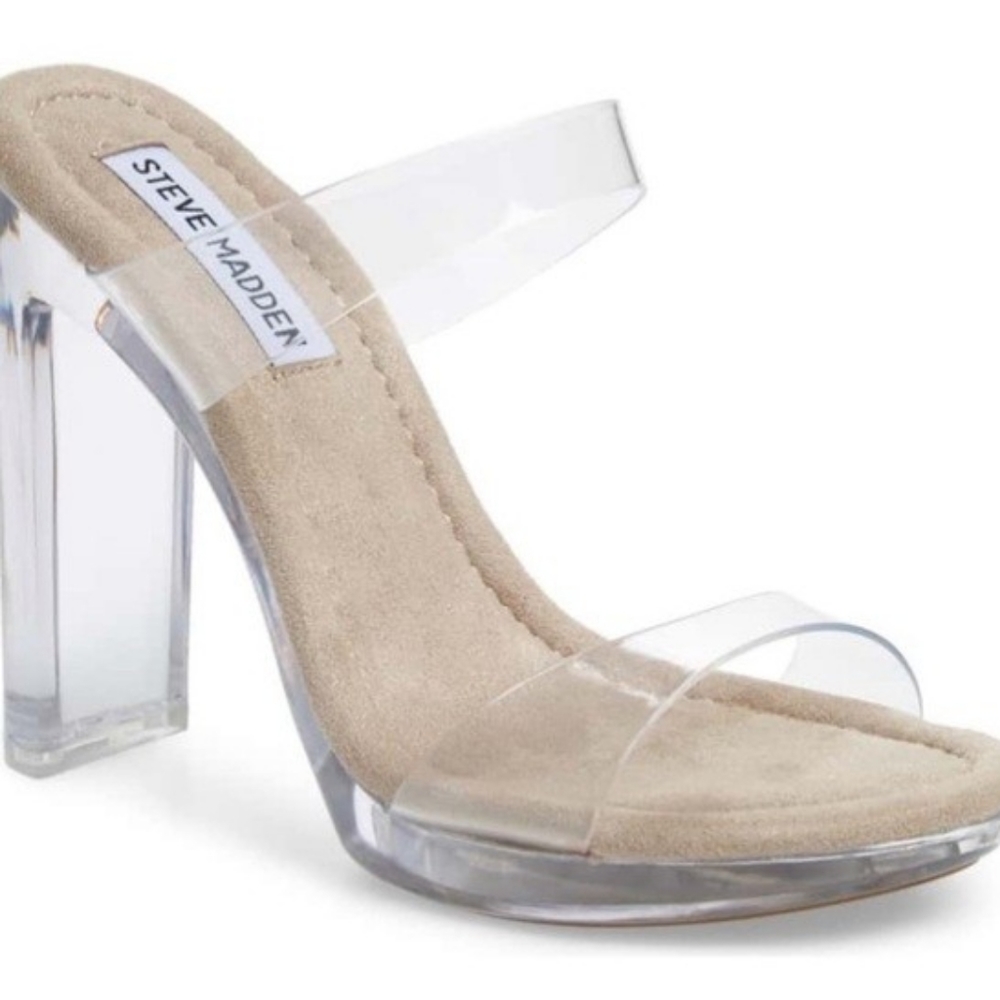 Steven Madden Glassy Clear Women's Dress Shoe 8.5